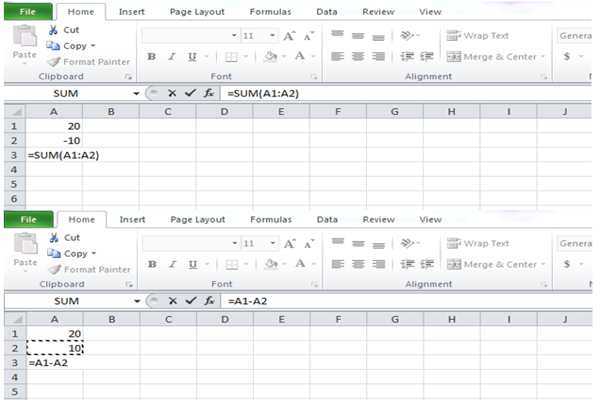 Hàm trừ trong excel