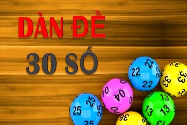 Thông tin dàn đề 30 số khung 3 ngày