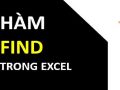 Cách sử dụng hàm Find trong Excel