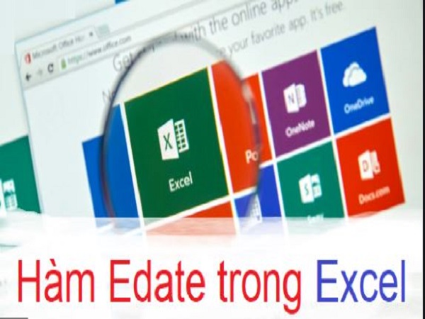 Cách sử dụng hàm Edate trong excel