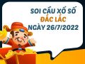 Thống kê xổ số Đắc Lắc ngày 26/7/2022 thứ 3 chuẩn xác nhất