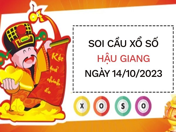 Thống kê xổ số Hậu Giang ngày 14/10/2023 thứ 7 hôm nay