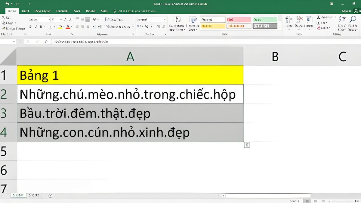 Trên thanh công cụ của Excel, nhấn tổ hợp phím Ctrl + H để mở cửa sổ Tìm & Thay thế.