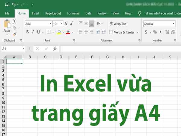 Mục đích và lợi ích của việc in Excel vừa trang giấy A4