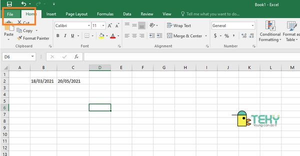 Cách bật tính năng gợi ý hàm DATEDIF trong Excel